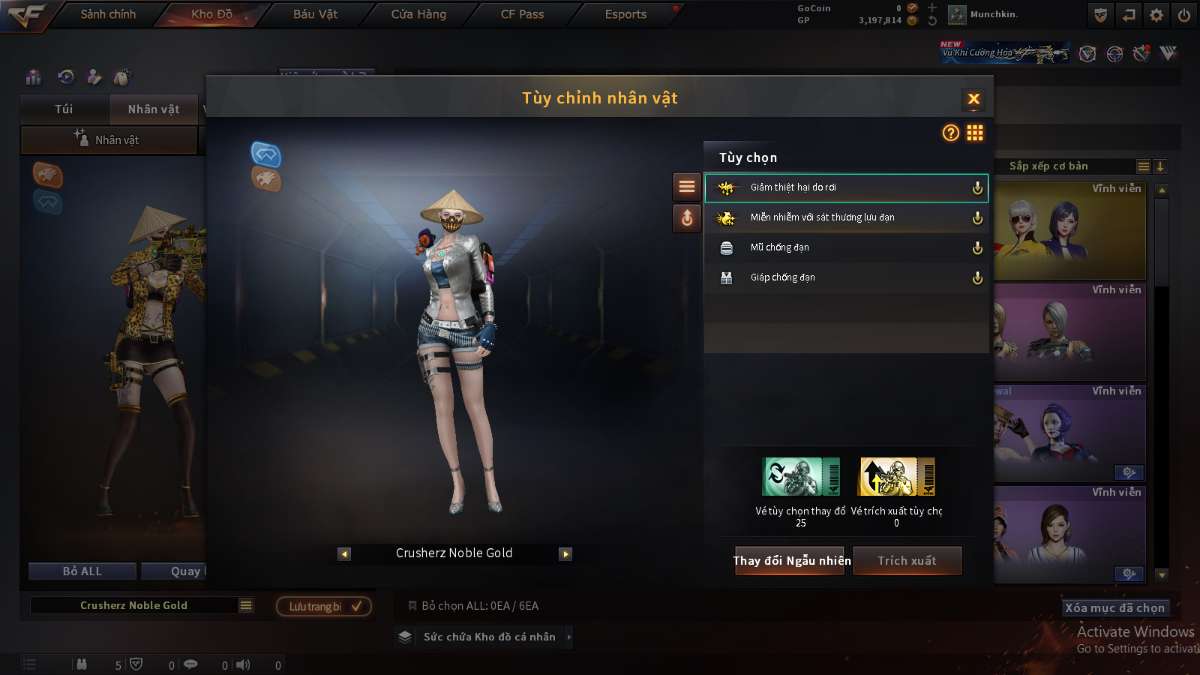 shop acc cf uy tin gia re